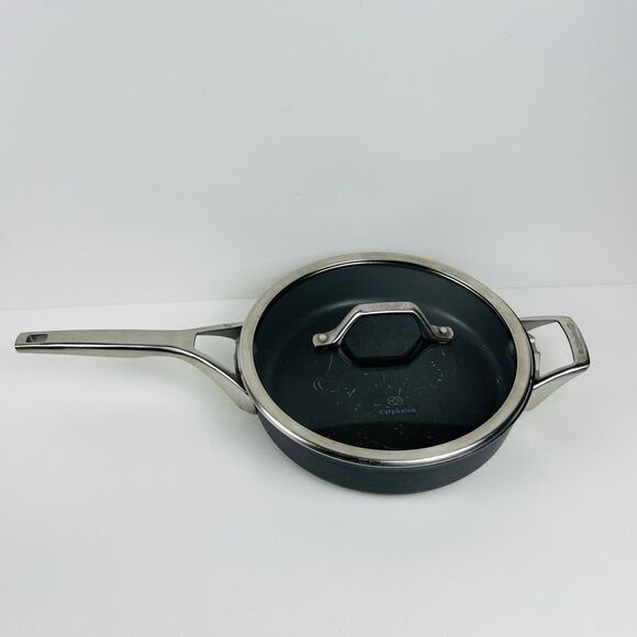 Calphalon Premier Space Saving Hard Anodized 3qt Fry Pan w/ Lid 5003 - Picture 1 of 6
